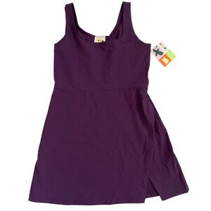 Alder Get Dirty Dress‎ 2.0 Womens Size S Eggplant Purple Sustainable Activewear